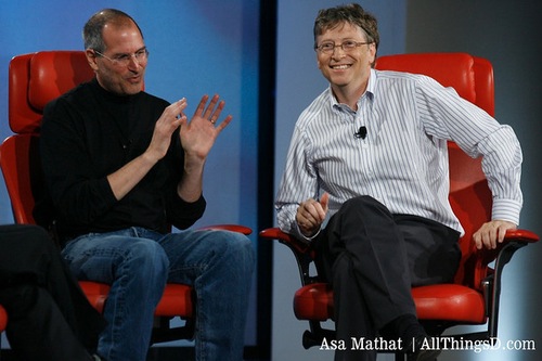 Steve Jobs and Bill Gates